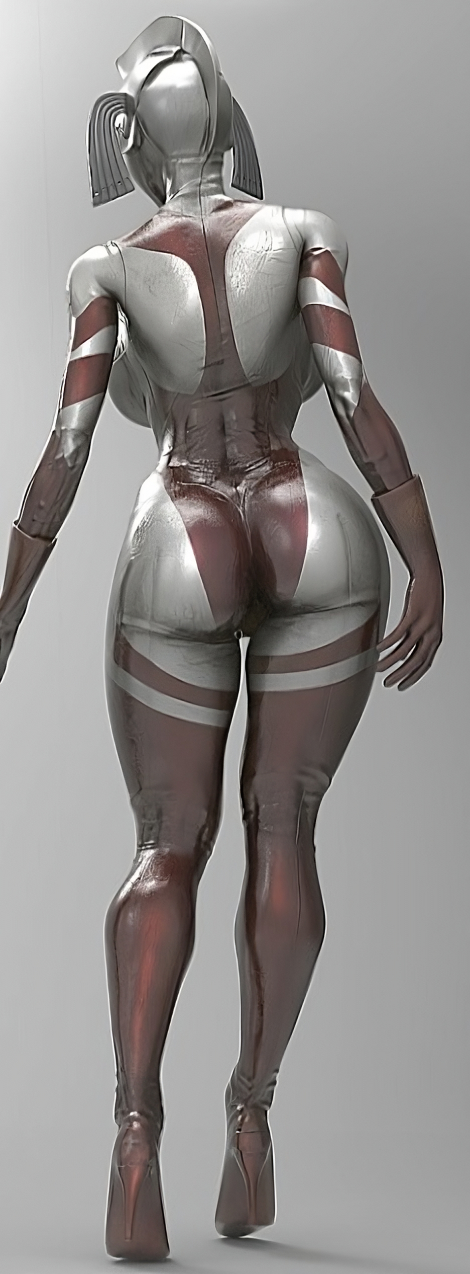 3d ai_upscaled ass bodysuit female heroineism mother_of_ultra ultraman_(franchise)