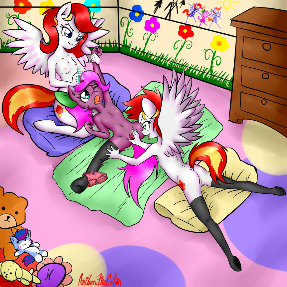 anibaruthecat furry hasbro my_little_pony original_character smooth_skin tagme threesome