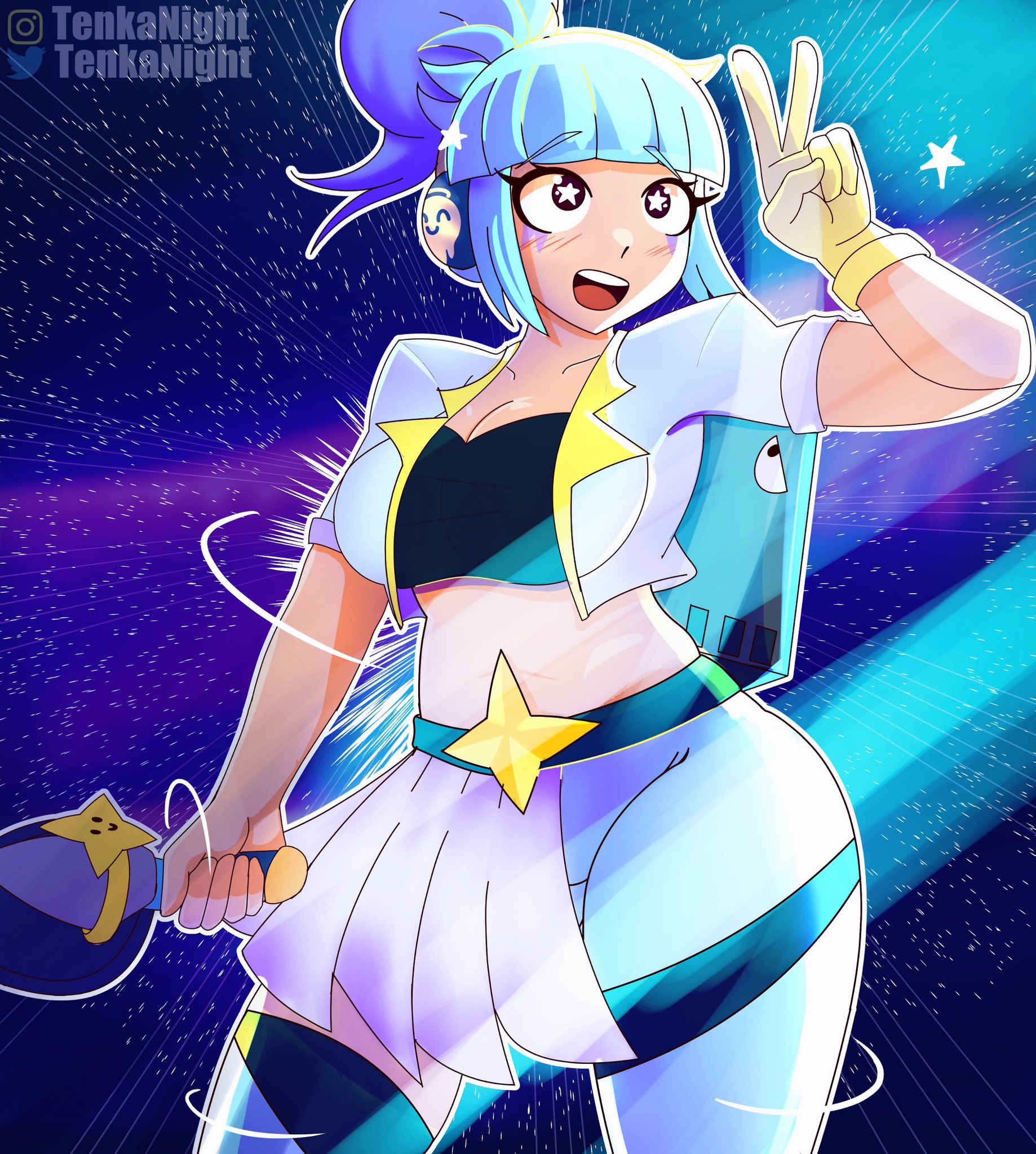 brawl stars, female, janet (brawl stars), lil tenka, popstar janet, tagme