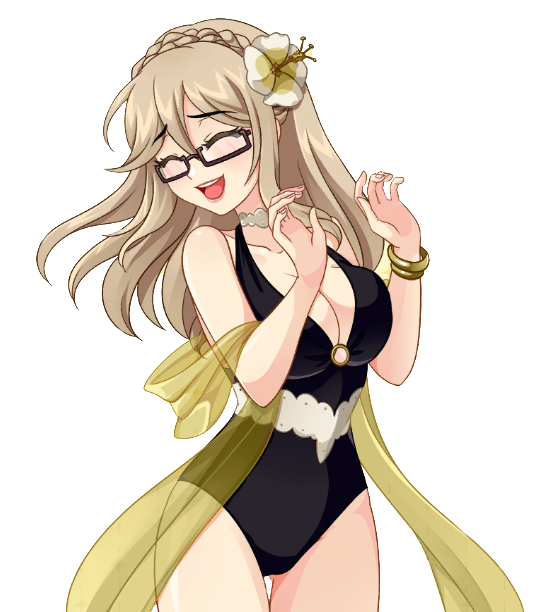 1girls alpha_channel black_swimsuit blonde_hair closed_eyes crush_crush for_sticker_use glasses no_background one-piece_swimsuit png png_conversion png_file renee_(crush_crush) sad_panda_studios sticker sticker_template stickers swimsuit transparent_background transparent_png