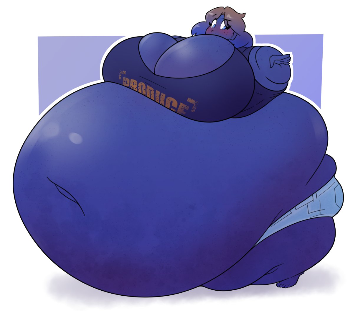 2b_labs big_breasts blueberry_inflation breasts female inflation spherical_inflation sunken_limbs