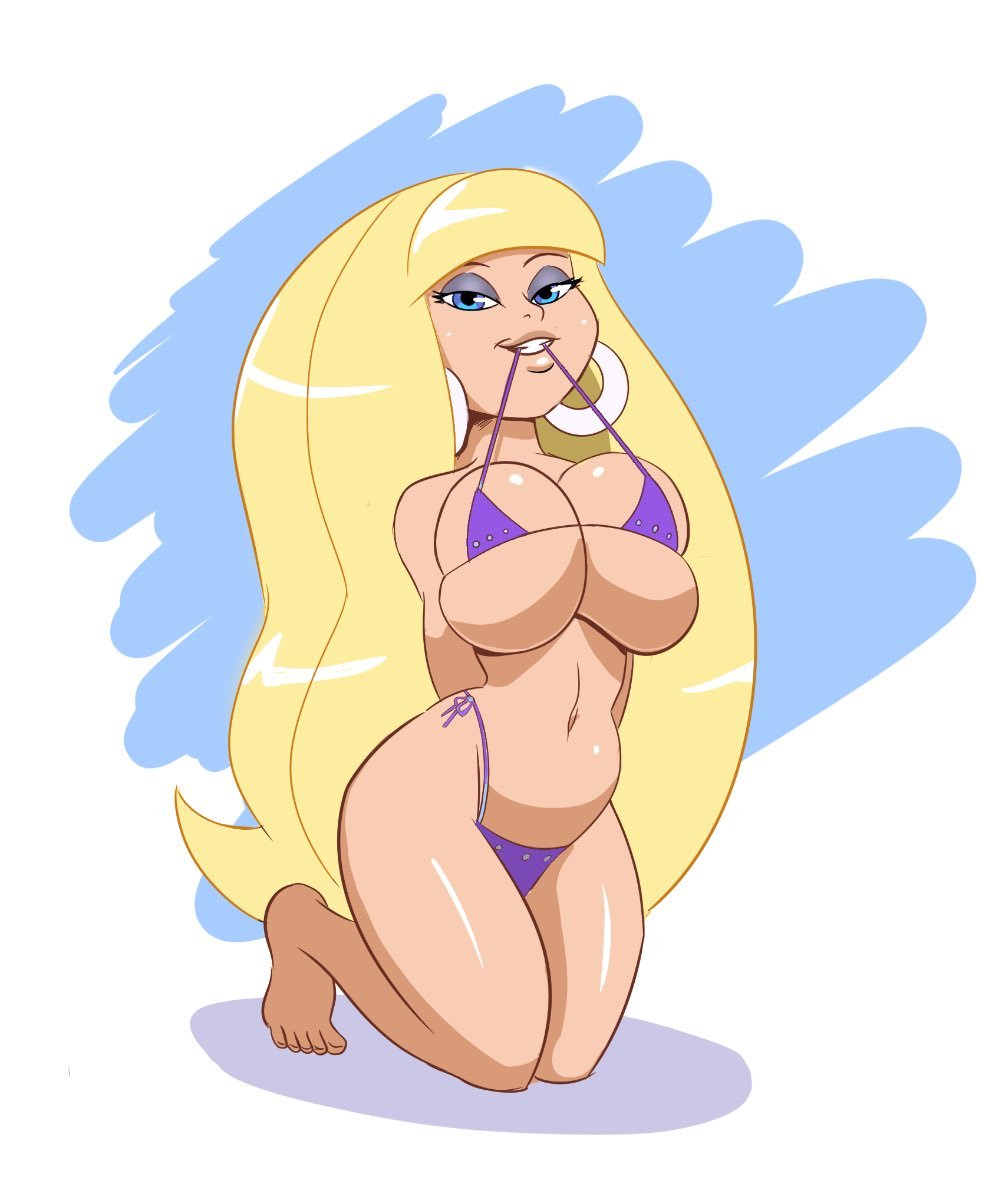 1girls aged_up annon big_breasts bikini bikini_bottom bikini_pull bikini_top bimboannon blonde_hair blue_eyes blush breasts disney disney_channel disney_xd female female_focus female_only gravity_falls pacifica_northwest pinup solo solo_focus tagme thick_thighs