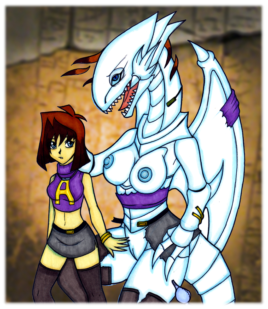 3_fingers 5_fingers after_transformation alternate_species anthro areola bald bare_shoulders before_and_after belly_scales belt big_breasts blue-eyes_white_dragon blue_areola blue_eyes blue_nipples blue_sclera border bottomless bottomwear bra bracelet breasts brown_hair claws clothed clothing crop_top dragon duel_monster erect_nipples eyelashes female fingers forced forced_transformation genitals hair hair_loss huge_breasts human ivanks jewelry konami leggings legwear long_neck long_tail long_tongue looking_at_viewer mammal mazaki_anzu membrane_(anatomy) membranous_wings mental_transformation midriff miniskirt mostly_nude navel necklace nipples non-mammal_breasts non-mammal_nipples open_mouth pupils pussy reptile ruins scales scalie screencap screencap_background shirt side_view skirt slit_pupils snout solo species_transformation spikes spikes_(anatomy) standing sweater tail tea_gardner teeth thick_thighs tongue topless topwear torn_clothing transformation turtleneck underwear western_dragon white_body white_border white_scales white_skin wing_spikes wings yu-gi-oh!