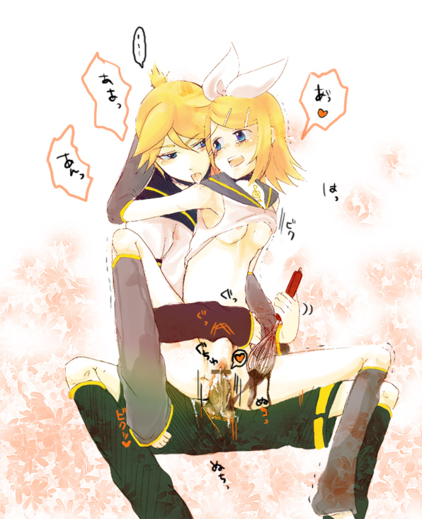 bottomless censored incest kagamine_len kagamine_rin pointless_censoring sex shinigami_a shinigami_a_(594206) siblings twincest twins vaginal_penetration vocaloid