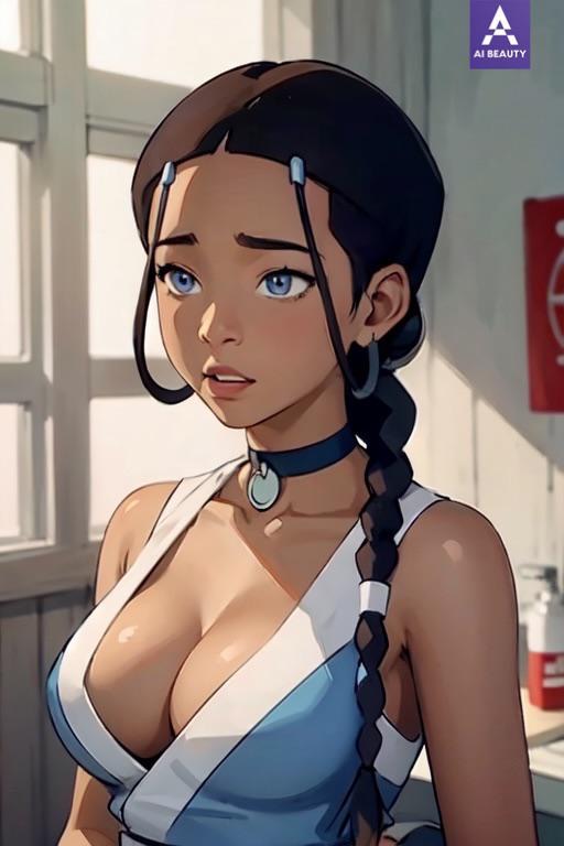 1girls, ai generated, avatar legends, avatar the last airbender, female, katara, nickelodeon, water tribe
