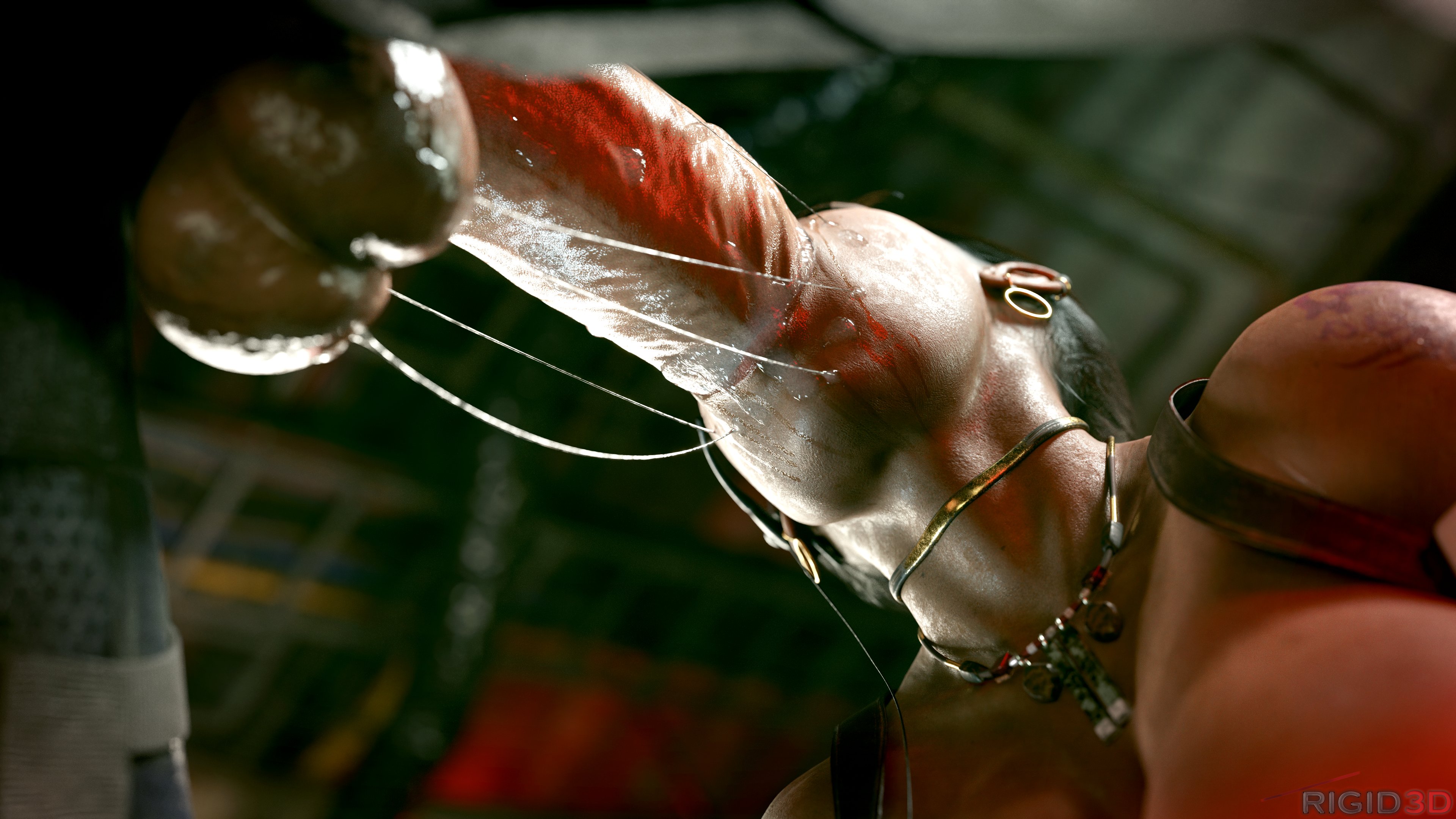 1futa, 1girls, 2023, 3d, athletic, balls, blowjob, breasts, cum, dark skin, female, futa on female, futanari, high resolution, highres, interracial, intersex, jewelry, jill valentine, large balls, large breasts, large penis, light skin, low-angle view, penis, resident evil, resident evil 5, rigid3d, saliva, saliva on penis, saliva string, saliva trail, sheva alomar, smooth skin, throat bulge, throat fuck