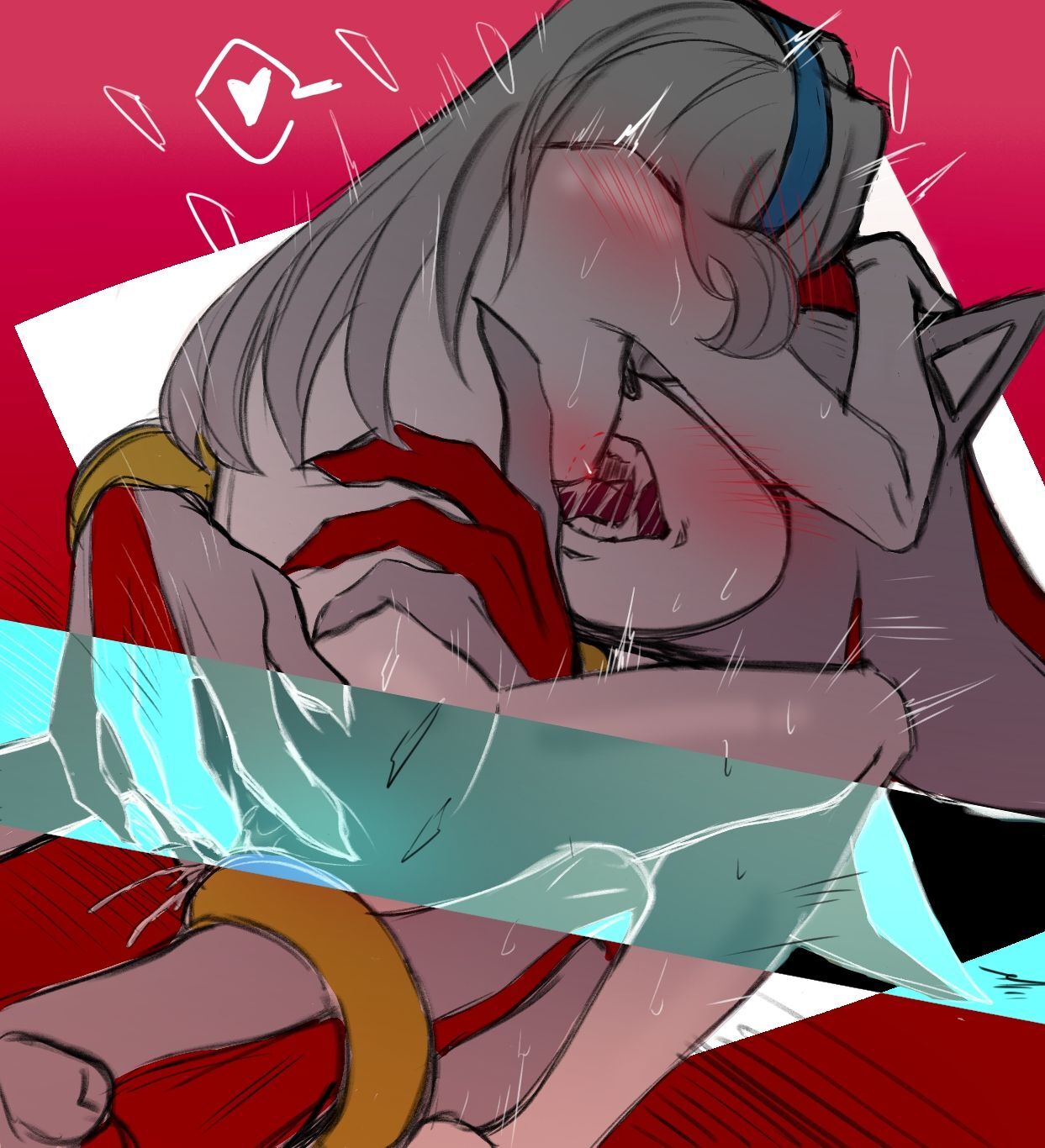 anthro on human, bite mark, breasts, cowgirl position, cum inside, dali6006, female, male, male anthro/female human, maria robotnik, nude, nude female, nude male, penetration, pussy, shadow the hedgehog, sonic (series), sonic the hedgehog (series), vaginal penetration