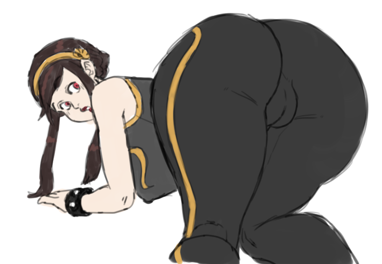1girls, 2d, 2d (artwork), artist name, artist signature, bodysuit, breasts, bubble butt, cameltoe, child bearing hips, chun-li (cosplay), clothed female, clothing, cosplay, curvaceous, curvaceous female, curvy female, curvy hips, female, female focus, female only, fit, fit female, hourglass figure, huge ass, huge breasts, large ass, large breasts, light skin, light-skinned female, pale skin, pale-skinned female, pochoclogigi, pussy, skin tight, skindentation, solo, solo female, solo focus, spy x family, street fighter, thick thighs, tight clothes, tight clothing, tight fit, toned, toned body, toned female, toned stomach, watermark, wide hips, yor briar, yor forger