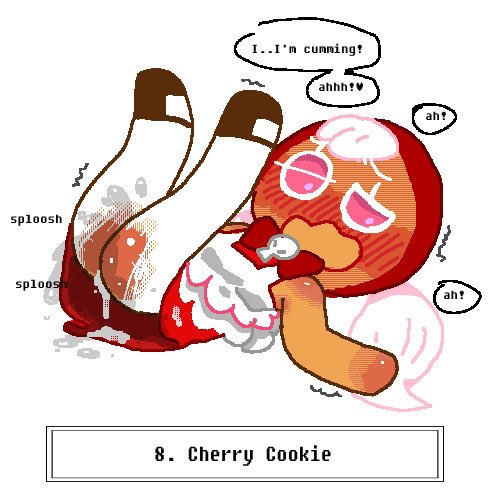 1girls cherry_cookie cookie cookie_run cookie_run_kingdom food food_creature mingti pink_eyes tagme text white_hair