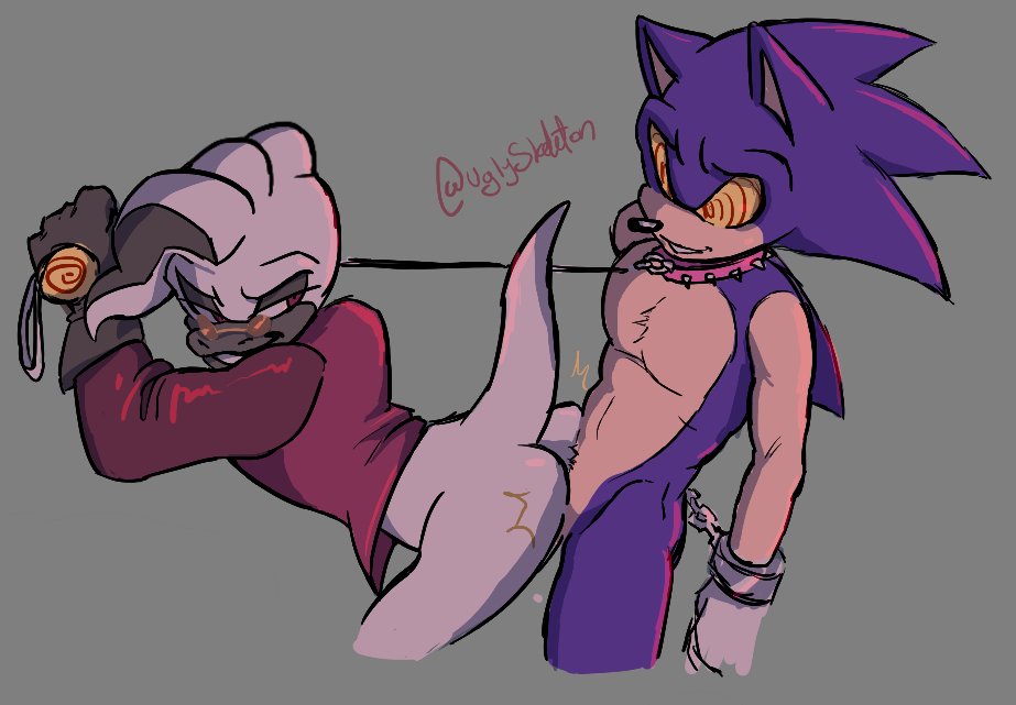 2boys anal anthro ass biped bottomless clothed clothing collar cuff_(restraint) doctor_starline duo gay handcuffs hypnosis idw_comics idw_publishing leash male male/male metal_cuffs mind_control mobian_(species) questionable_consent restraints sega sonic_(series) sonic_the_hedgehog sonic_the_hedgehog_(comics) sonic_the_hedgehog_(idw) sonic_the_hedgehog_(series) uglyskeleton