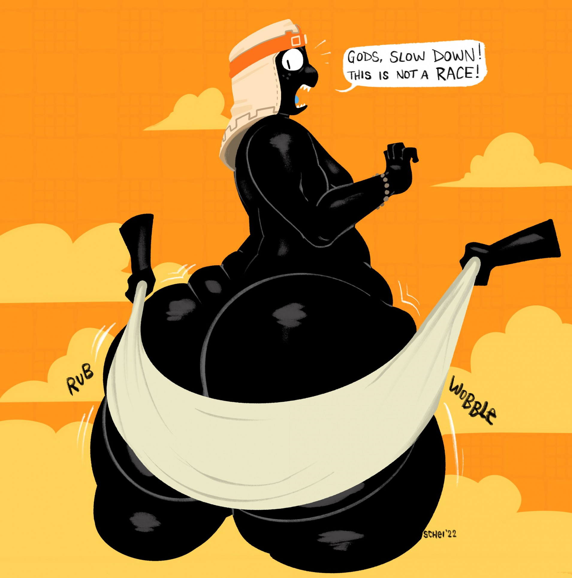 1boy, ass, bhm, big ass, big butt, fat, femboy, femboy focus, femboy only, femboysub, feminine, feminine body, feminine male, feminine pose, girly, huge ass, huge butt, jiggling ass, male, male focus, male only, naked, nude, overweight, overweight male, pear shaped, pear-shaped figure, robuttschei, scheibutts, scholar (scheibutts), solo male, thick thighs, turning around, wide hips, wobbling ass