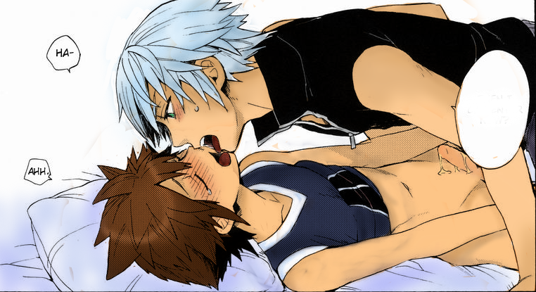 gay kingdom_hearts male male_only multiple_males riku sora tagme yaoi