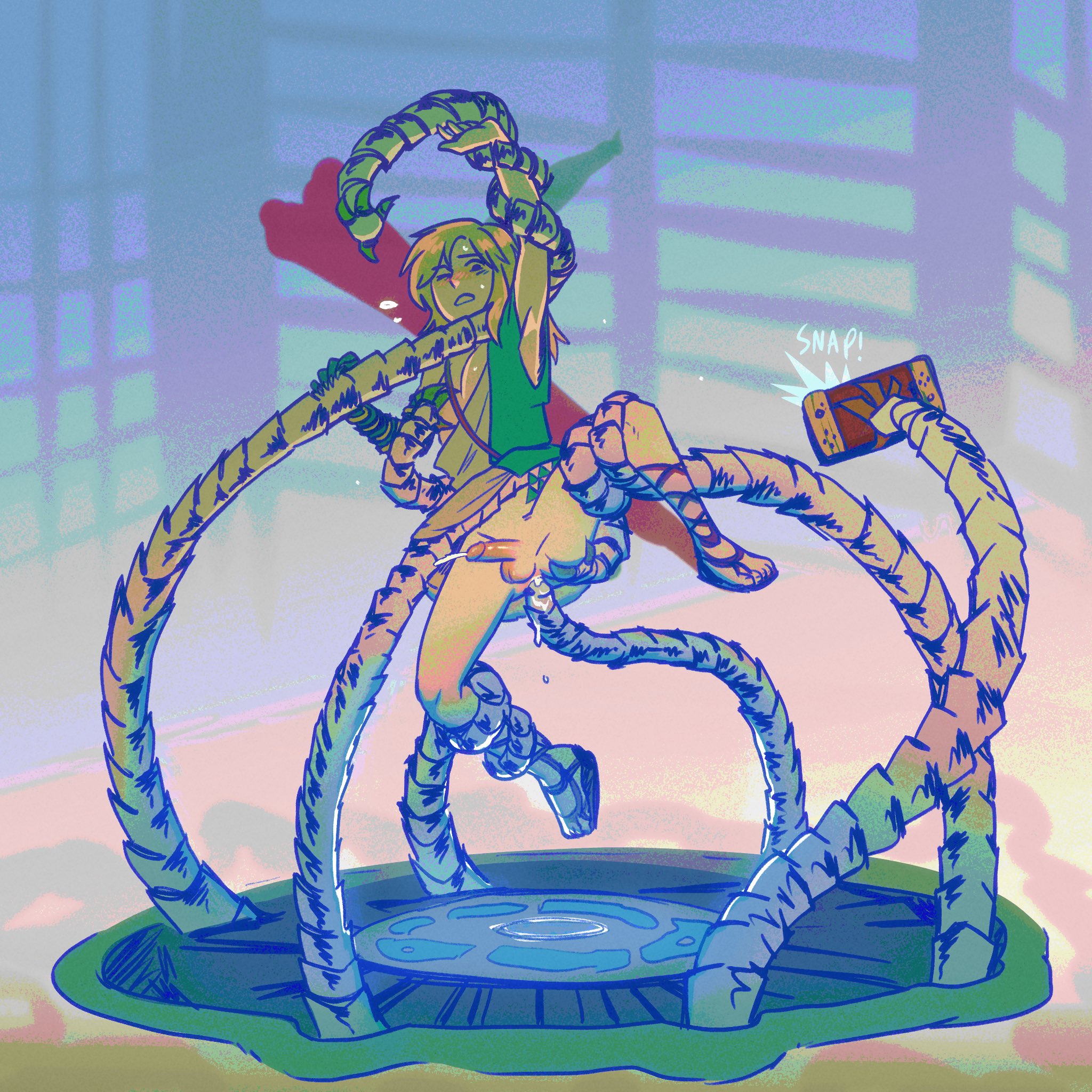 armpits, blonde hair, blue eyes, boneyhag, camera, captured, cum, cumming, gay, gay domination, gay sex, huge cock, humiliation, link, link (tears of the kingdom), male, male rape victim, penis, rape, rape face, raped, tears of the kingdom, tentacle, tentacle on male, tentacle rape, tentacle sex, tentacles, the legend of zelda, yaoi