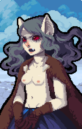 sigrid_(wargroove) topless vampire wargroove