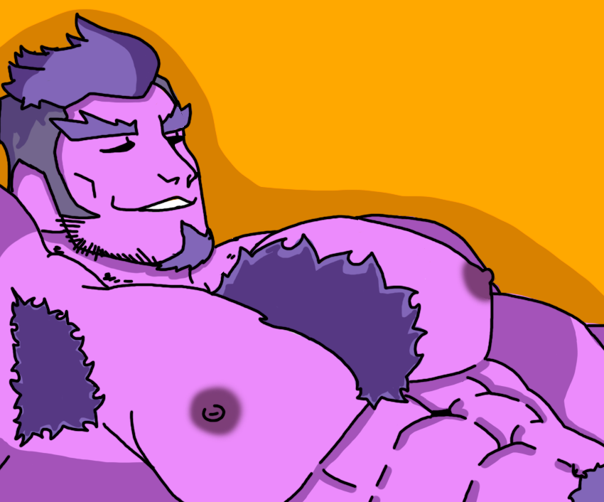 armpit_hair big_chest chest_hair daddy_dearest friday_night_funkin gay male only_male pajero_xxx_:) six_pack traced traced_art yaoi