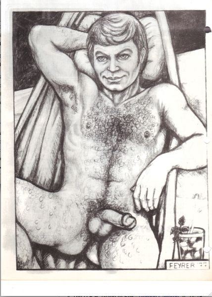 1970s 1977 1boy 20th_century 70s armpit armpit_hair black_and_white celebrity deforest_kelly feyrer grayscale greyscale hairy hairy_armpits hairy_chest hairy_male hammock leonard_mccoy male male_only monochrome nude pencil_(artwork) penis raised_arm real_person realistic reclining reclining_pose relaxing signed smiling solo star_trek star_trek_the_original_series straight_hair tagme testicles uncensored