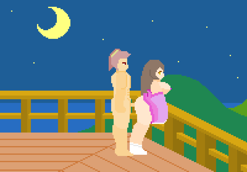 1boy 1girls 2d animated areolae ass big_breasts blush breasts brown_hair cum cum_drip cum_dripping_out_of_pussy cum_in_pussy cum_inside doggy_style ejaculating_cum ejaculation game_cg japanese_clothes jermaneels lady_tsubone_(jermaneels) large_breasts long_hair nipples old_erotic_story penetration penis pixel_animation pixel_art pussy sex standing_doggy_style standing_sex vaginal_penetration yellow_eyes