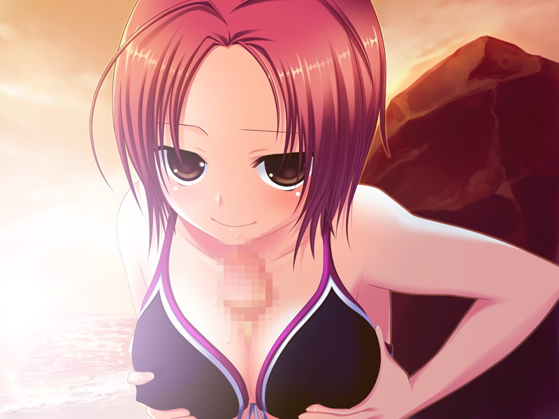 bikini censored female game_cg kobayashi_reina male mizugi namanie paizuri skyprythem straight tagme