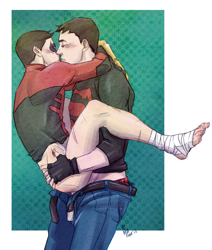 2boys conner_kent dc dc_comics gay gay_sex kon-el male male_only robin_(dc) robin_(tim_drake) robin_(young_justice) superboy superboy_(conner_kent) superboy_(young_justice) tim_drake uncensored yaoi young_justice young_justice:_invasion