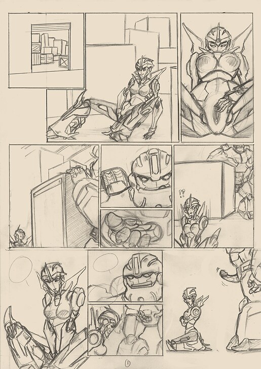 1boy 1girls almond arcee arcee_(prime) bulkhead comic comic_page female jerking male masturbating masturbation monochrome page_1 penis pussy robot robot_boy robot_girl sketch straight transformers transformers_prime wip