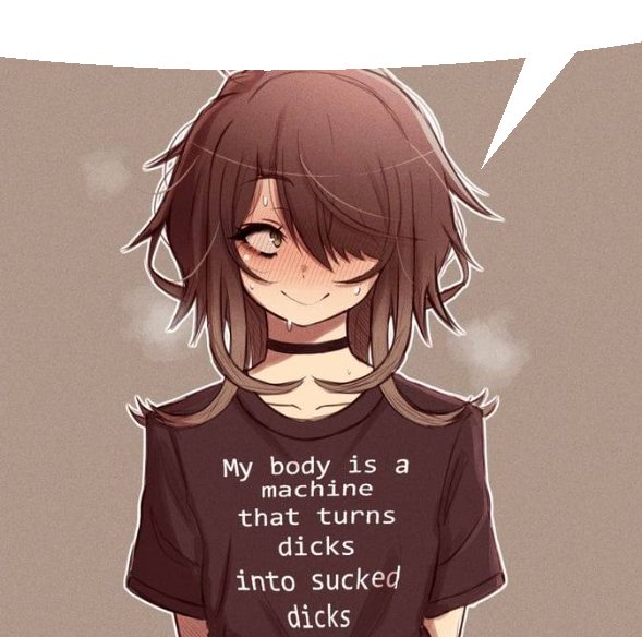 1girls, black hair, black shirt, blush, choker, clothes writing, cropped, english text, female, female only, flat, flat chest, flat chested, goth, goth girl, hair covering eye, looking at viewer, meme, naoillust, original, profanity, smile, source request, speech bubble, sweat, t-shirt, true flat chest