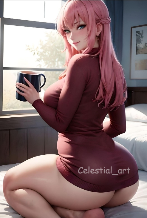 ai_generated anime back_view big_ass blue_eyes celestial_art classroom_of_the_elite holding_object ichinose_honami_(cote) looking_back no_panties pink_hair school_uniform schoolgirl smiling_at_viewer solo_female solo_focus youkoso_jitsuryoku_shijou_shugi_no_kyoushitsu_e