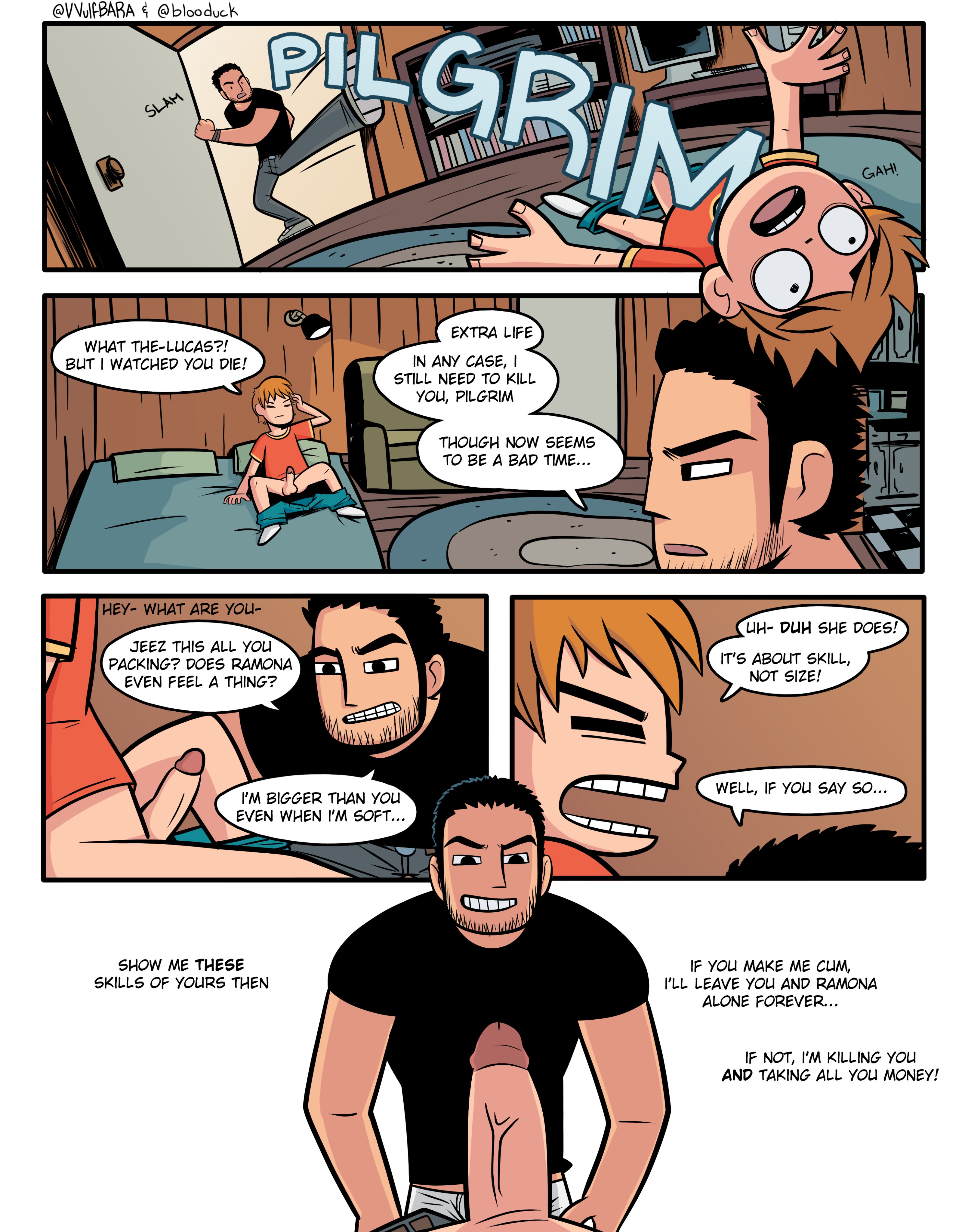 before sex, boner, erection, gay, imminent sex, lucas lee, male, male only, scott pilgrim, scott w pilgrim, seductive, vvulfbara, yaoi