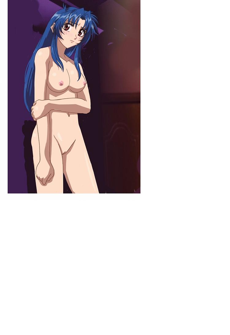 1girls breasts female female_only full_metal_panic kaname_chidori nipples nude nude_female poorly_cropped pussy solo uncensored white_background