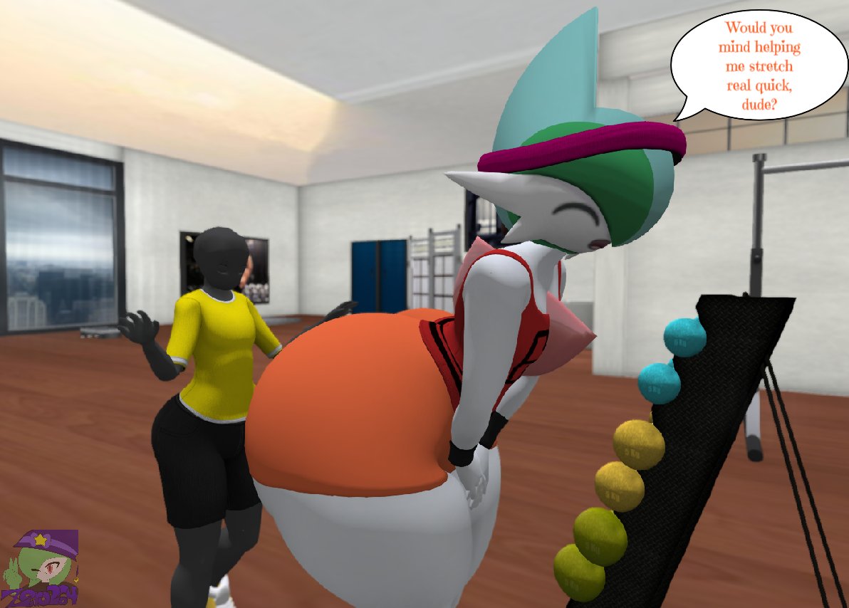 2023 2boys 3d anon big_ass bottom_heavy bubble_butt femboy gallade gigantic_ass huge_ass huge_hips lenny_(zer0264) male_only nintendo oc pokemon pokemon_(species) second_life tagme thick_thighs wide_hips zer0264