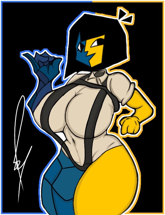 ass, big ass, big breasts, bikini, breasts, clothed, crazypearl, ena, ena (orginal), ena (series), female, female only, joel g, sling bikini