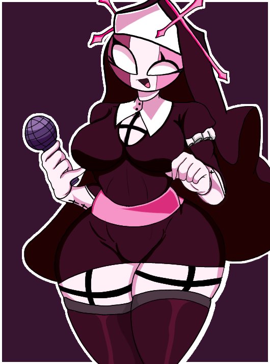 ass, big ass, big breasts, breasts, clothed, crazypearl, female, female only, friday night funkin, sarvente (dokki.doodlez)