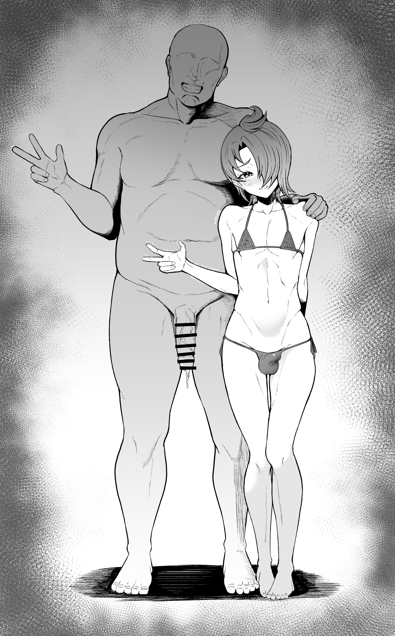 aka syakkou, female, femboy, feminine male, girly, hirogaru sky! precure, male, male only, otoko no ko, otokonoko, precure, pretty cure, size difference, standing, tomgirl, trap, yuunagi tsubasa