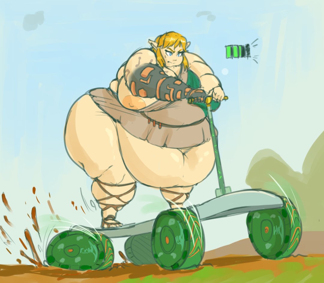 1boy big_ass bubble_butt fat_belly fat_breasts fat_fetish fat_man fat_rolls gameplay_mechanics huge_ass huge_belly link link_(tears_of_the_kingdom) male male_only morbidly_obese morbidly_obese_male nintendo obese obese_male overweight overweight_male sirmasterdufel tears_of_the_kingdom the_legend_of_zelda wide_hips