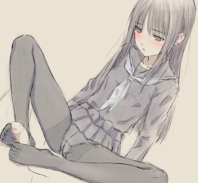 black_hair long_hair school_uniform serafuku shimano_natsume