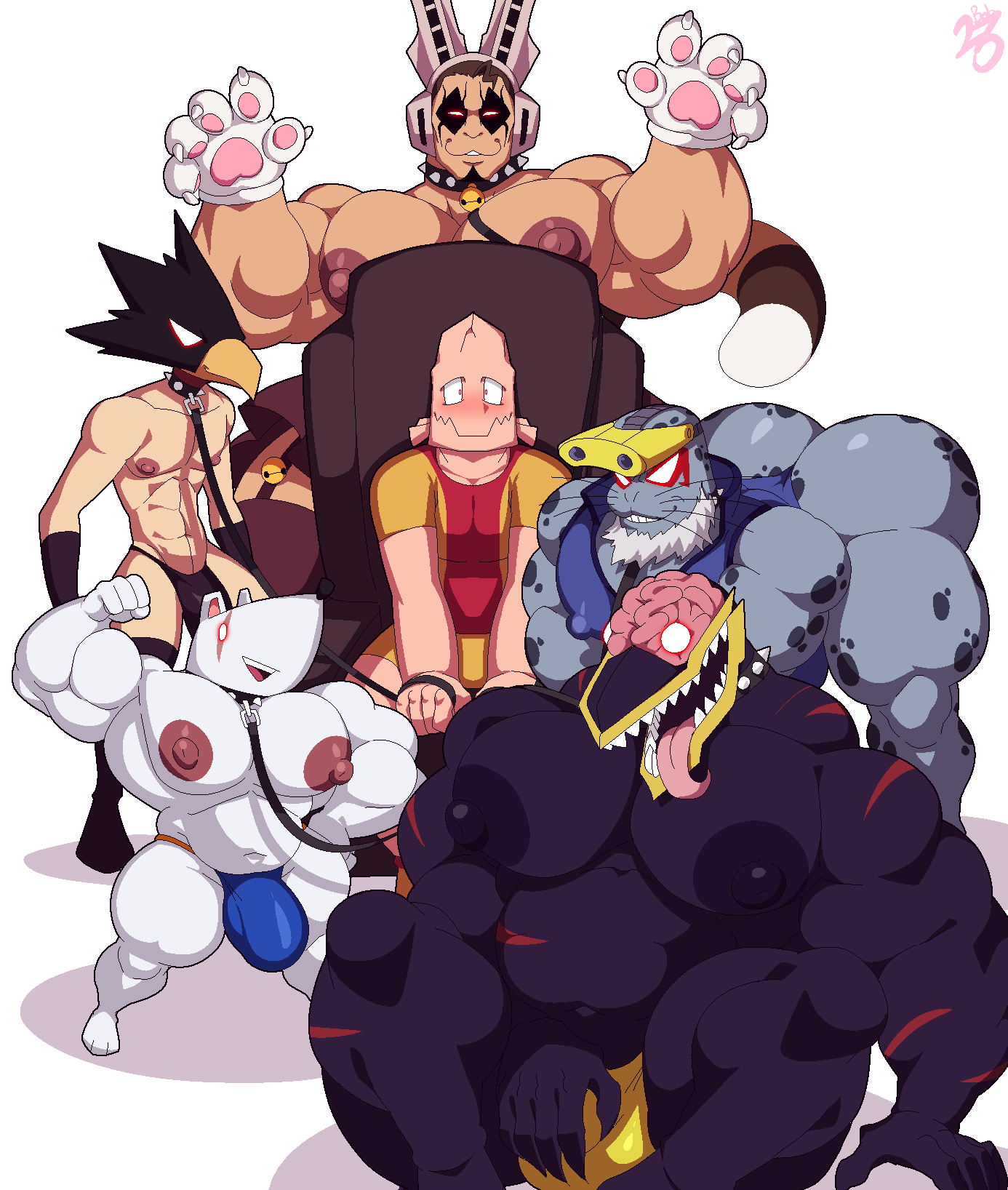 anthro ass balls bara big_balls big_pecs big_penis bobthetanuki bulge chatora_yawara flaccid fumikage_tokoyami furry koji_koda koji_kouda kouda_kouji male male_only mouse muscles muscular my_hero_academia nedzu nomu penis principal_nezu seal selkie_(my_hero_academia) size_difference spotted_seal tiger_(my_hero_academia) tokoyami_fumikage yawara_chatora