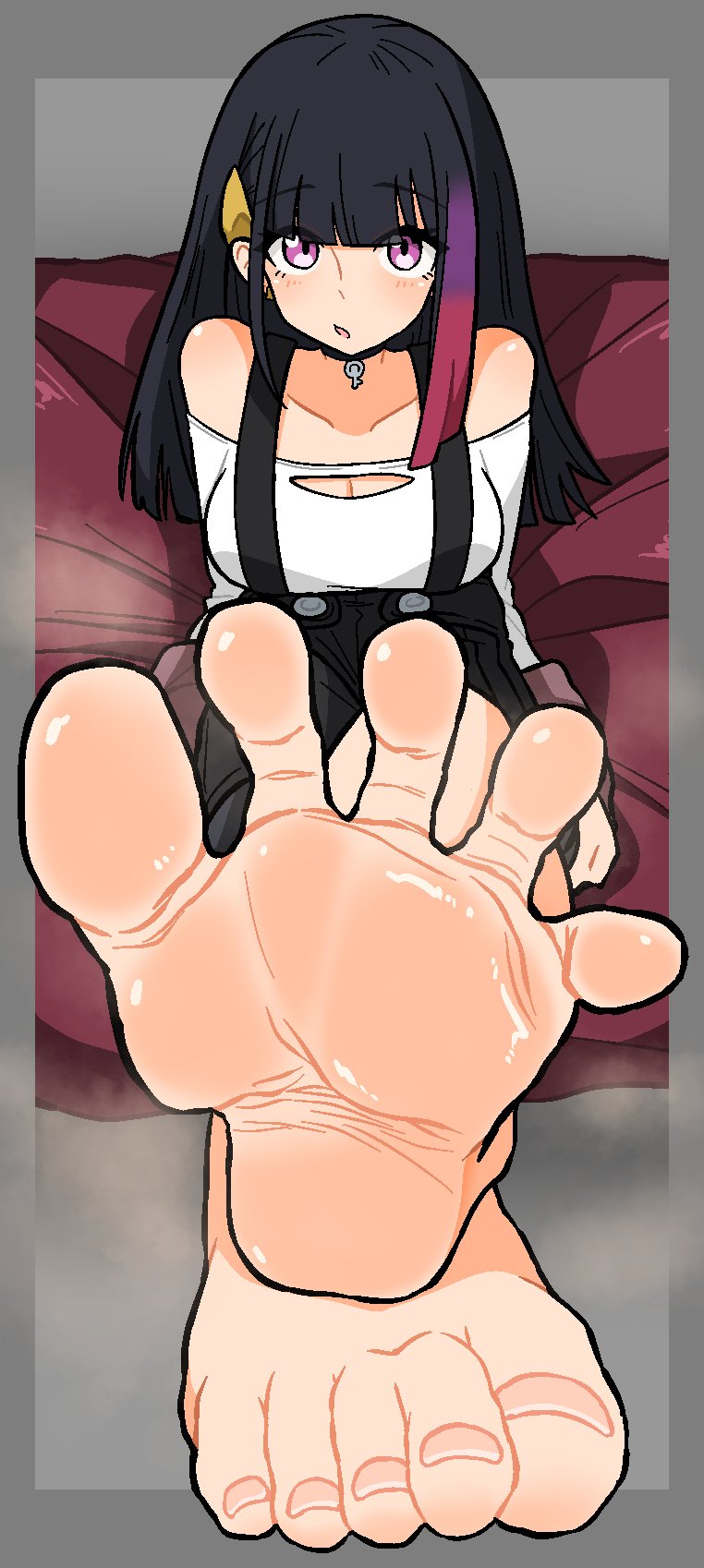 1girls, feet, feet focus, female, foot fetish, human, simple background, tagme, tagme (character)