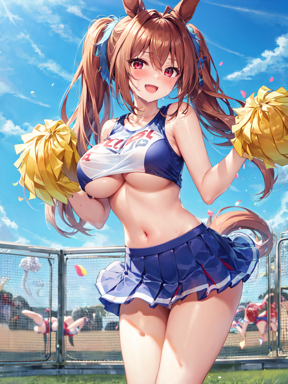 ai_generated animal_ears cheerleader cygames daiwa_scarlet_(umamusume) dmm_games doujin fictional fictional_product fictitious horse_ears_girl inspired_by_real_derby_horse japan_umamusume_training_schools_and_colleges nsfw seductive sensitive tagme tracen_academy umamusume umamusume_pretty_derby umsk unofficial うましこ ウマシコ