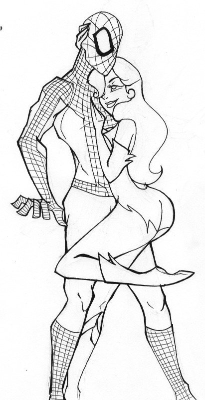 1boy 1girls athletic athletic_female athletic_male batman:_the_animated_series batman_(series) big_breasts breasts busty crossover curvaceous curvy curvy_figure dc dc_comics dcau female fit fit_female fit_male hourglass_figure light-skinned_female light-skinned_male light_skin male male/female marvel marvel_comics pamela_isley peter_parker poison_ivy poison_ivy_(dcau) red_hair silvertallest spider-man spider-man_(series) straight straight_hair superhero supervillain supervillainess tallestsilver villain villainess voluptuous