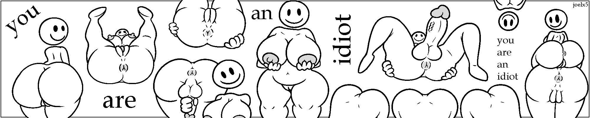 alternate_version_available anus areolae ass barefoot big_breasts breasts completely_nude completely_nude_female female full_body joelbrunox5 male multiple_positions naked naked_female nipples nude nude_female penis pussy smile white_background you_are_an_idiot!