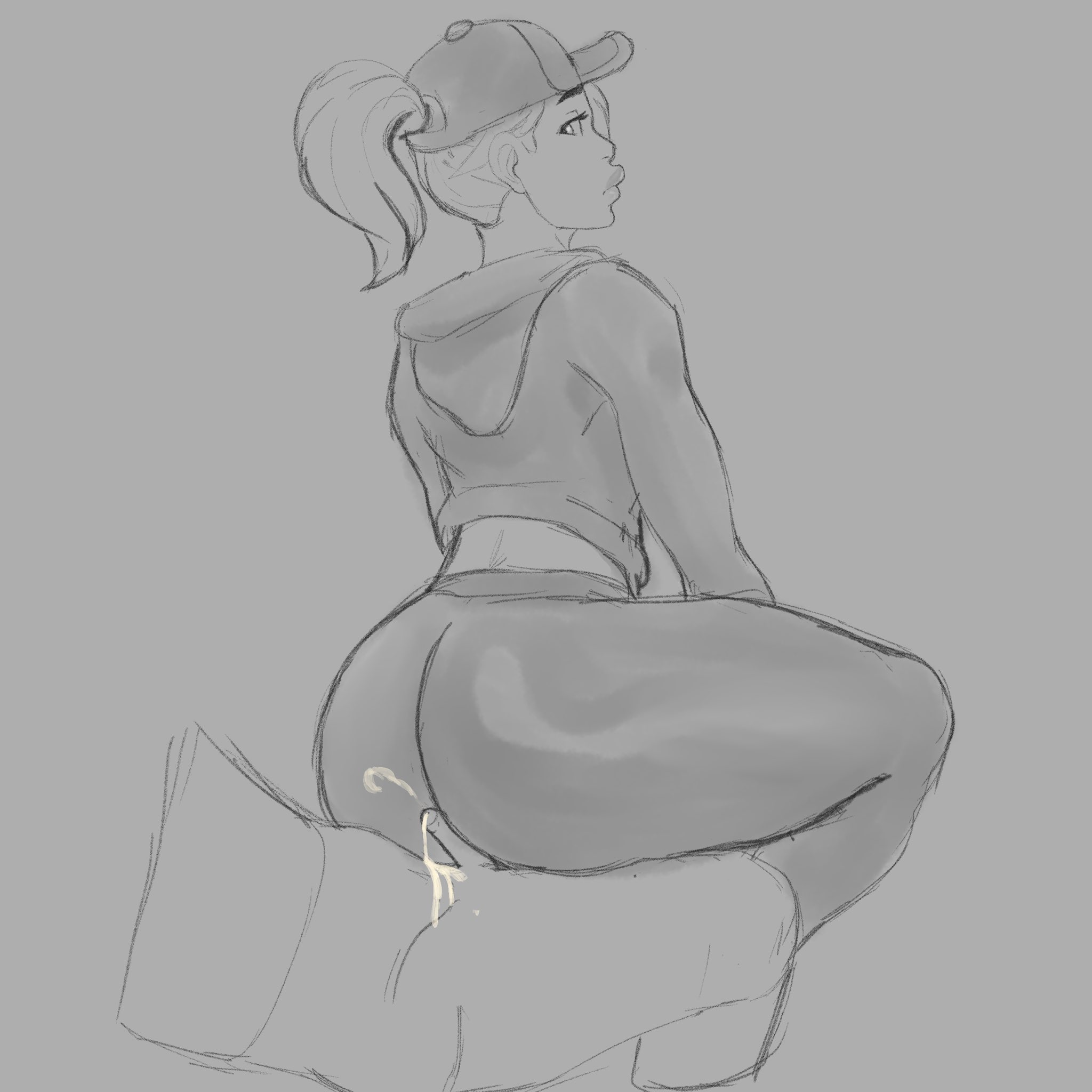 ass, assjob, b.r.i.t.e (fortnite), buttjob, clothed, clothed female, clothed female nude male, clothed sex, cowgirl position, cum, cumming, female, female on top, fortnite, hat, jumbogumbo, leggings, male, monochrome, no color, nude, nude male, nude male clothed female, on top, ponytail, reverse cowgirl position, sweater, tease, teasing, yoga pants