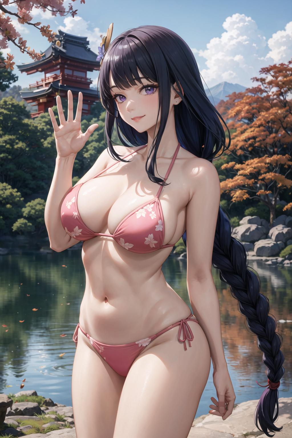 1girls, ai generated, breasts, curvy body, curvy female, curvy figure, female, female focus, female only, genshin impact, huge breasts, long hair, raiden shogun, seductive look, solo female, solo focus, stable diffusion, violet hair, voluptuous, voluptuous female