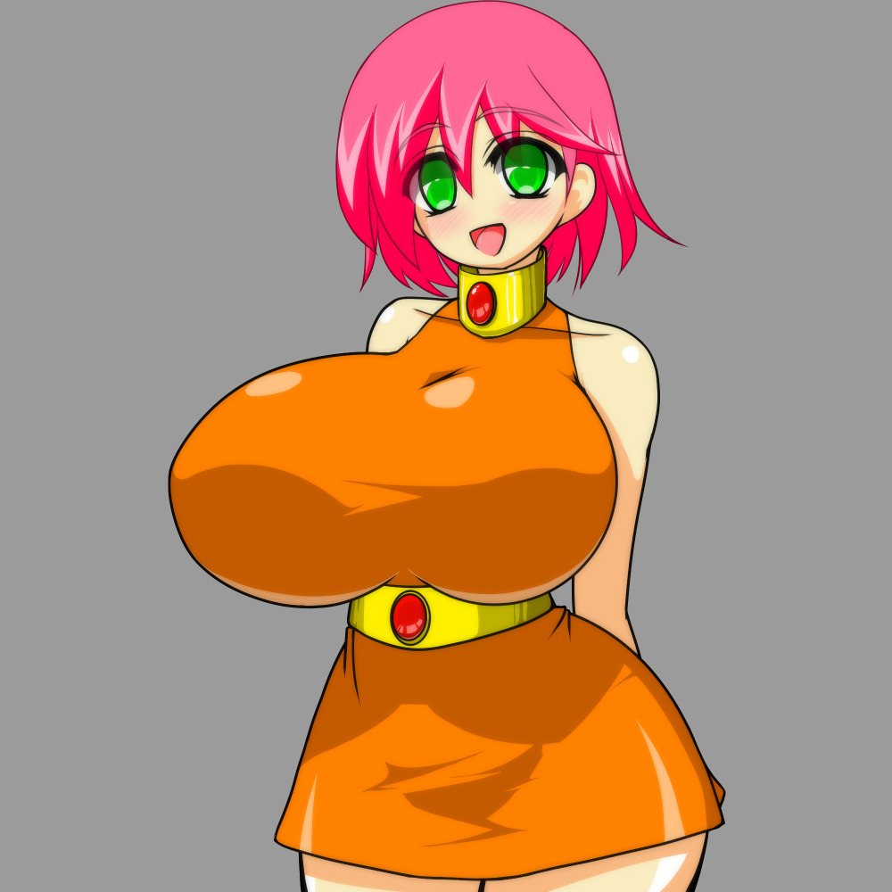 bimbo breasts dress final_fantasy final_fantasy_five gigantic_breasts green_eyes happy huge_breasts impossible_clothes impossible_shirt l_suc_(artist) large_breasts lenna_charlotte_tycoon looking_at_viewer massive_breasts open_mouth pink_hair princess shirt thick_thighs thighs tight_clothes wide_hips