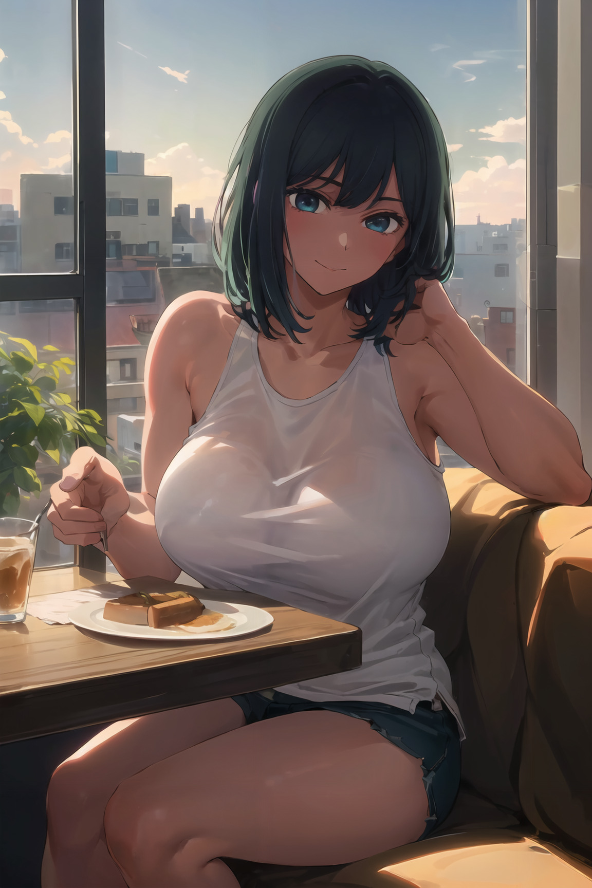 1girls, ai generated, breasts, curvaceous, curvy body, curvy female, female, female focus, female only, huge breasts, kurokawa akane, oshi no ko, seductive look, short hair, solo female, solo focus, stable diffusion, voluptuous, voluptuous female