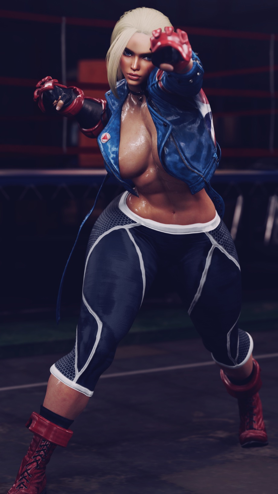 1girls, 3d, abs, ass, athletic, athletic female, bent over, big ass, big breasts, blonde hair, breasts, british, british female, bubble butt, busty, cammy white, capcom, female, female focus, female only, grvty3d, hourglass figure, light skin, light-skinned female, muscular, muscular female, pinup, pinup pose, solo, street fighter, street fighter 6, tagme, thick thighs, union jack, wide hips