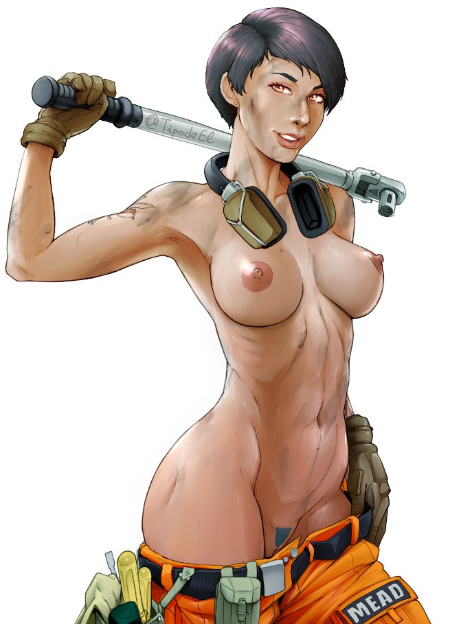 ace_combat ace_combat_7 areolae athletic athletic_female avril_mead breasts busty exposed_breasts female female_focus female_only hourglass_figure nipples nude nude_female nudity pinup pinup_pose pubes pubes_exposed pubic_hair scrap_queen tagme tipodeincognito wide_hips