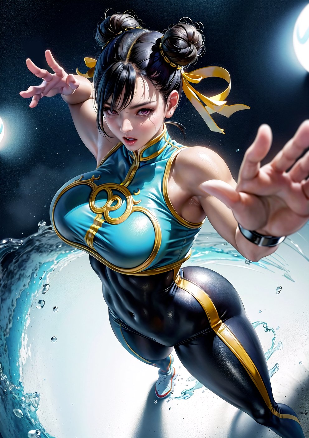 1girls, ai generated, breasts, chun-li, curvaceous, curvy body, curvy female, female, female only, huge breasts, latex suit, skin tight, solo female, solo focus, stable diffusion, street fighter, street fighter alpha, voluptuous, voluptuous female