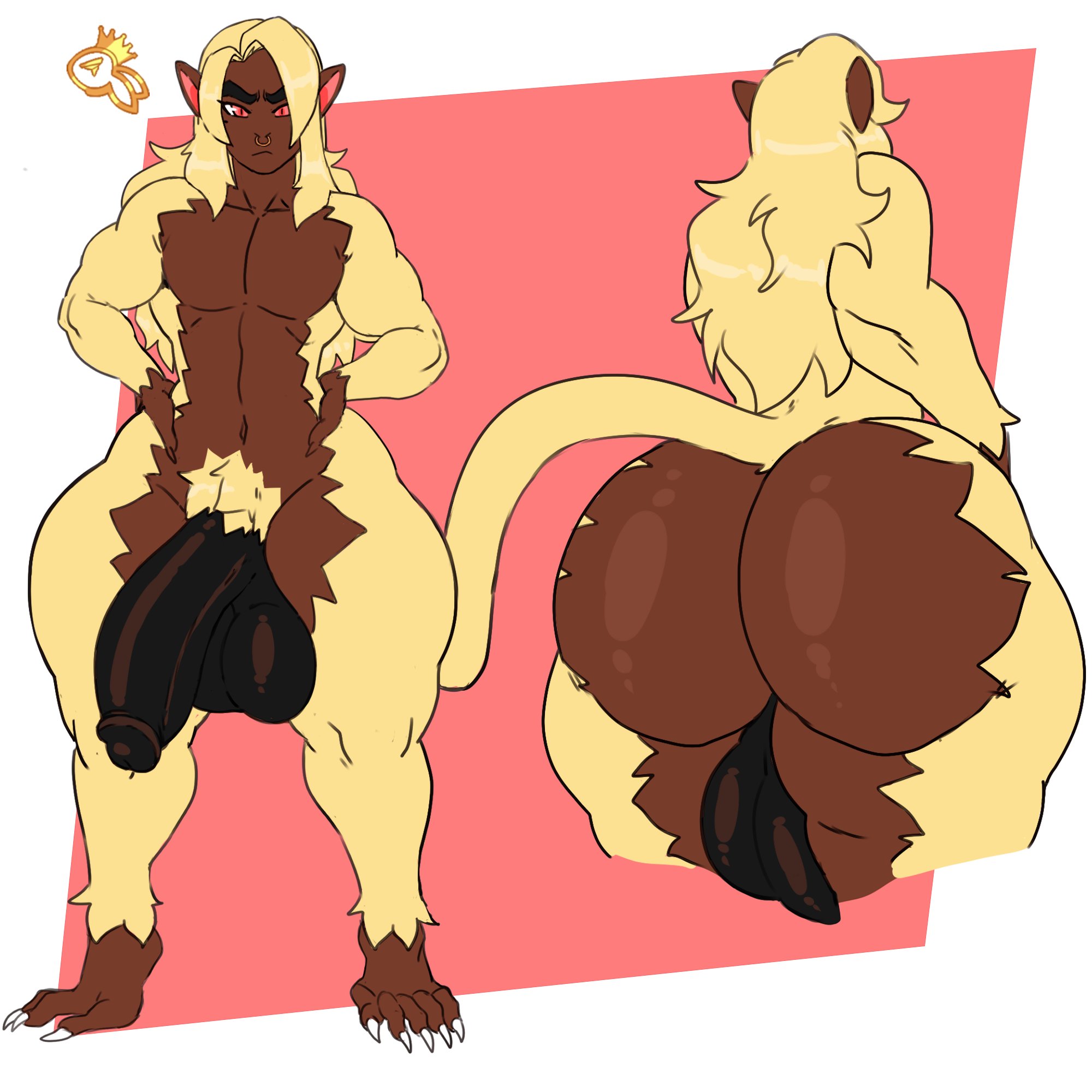 ass, balls, big ass, big balls, big butt, big penis, blonde hair, blonde pubic hair, dark skin, dark-skinned femboy, dark-skinned male, dustin (zeromccall), female, femboy, girly, haplorhine, huge ass, huge balls, huge butt, huge cock, huge hips, huge thighs, hung femboy, hung trap, hyper ass, hyper butt, long hair, male, monkey, penis, primate, thick thighs, tomgirl, trap, wide hips, zeromccall