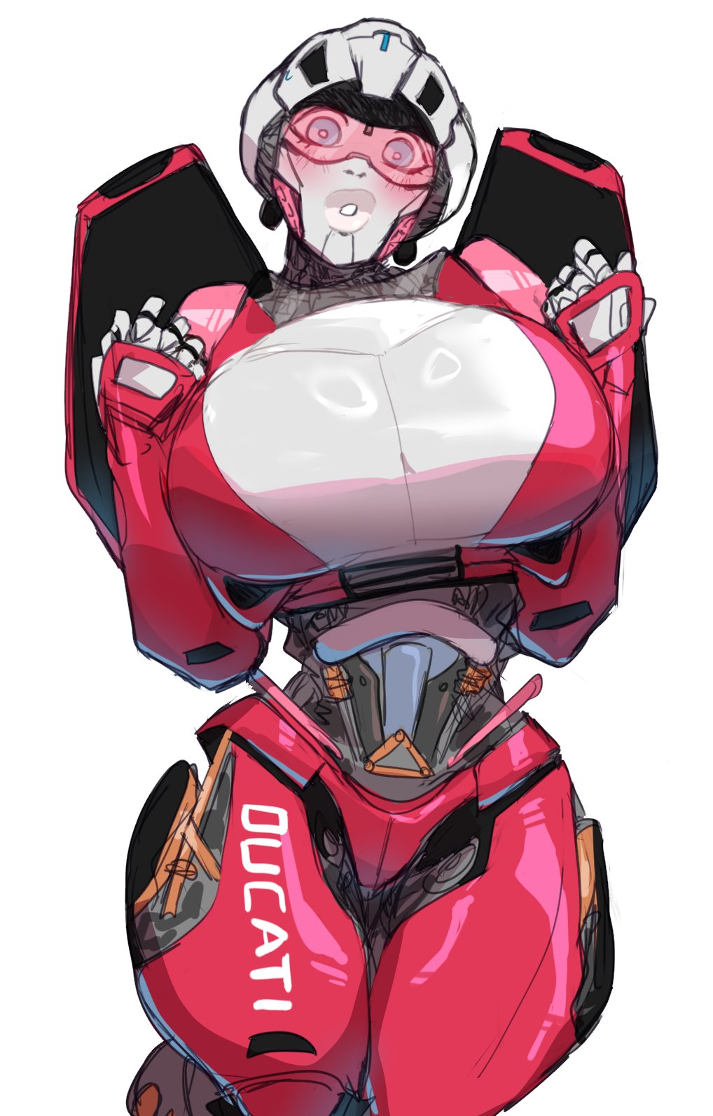 1girls alien alien_girl alien_humanoid arcee arcee_(rotb) autobot big_breasts blue_eyes breasts ducati_motor_(company) female female_only large_breasts lightsource looking_at_viewer robot robot_girl robot_humanoid solo solo_female thick_thighs transformers transformers_rise_of_the_beasts