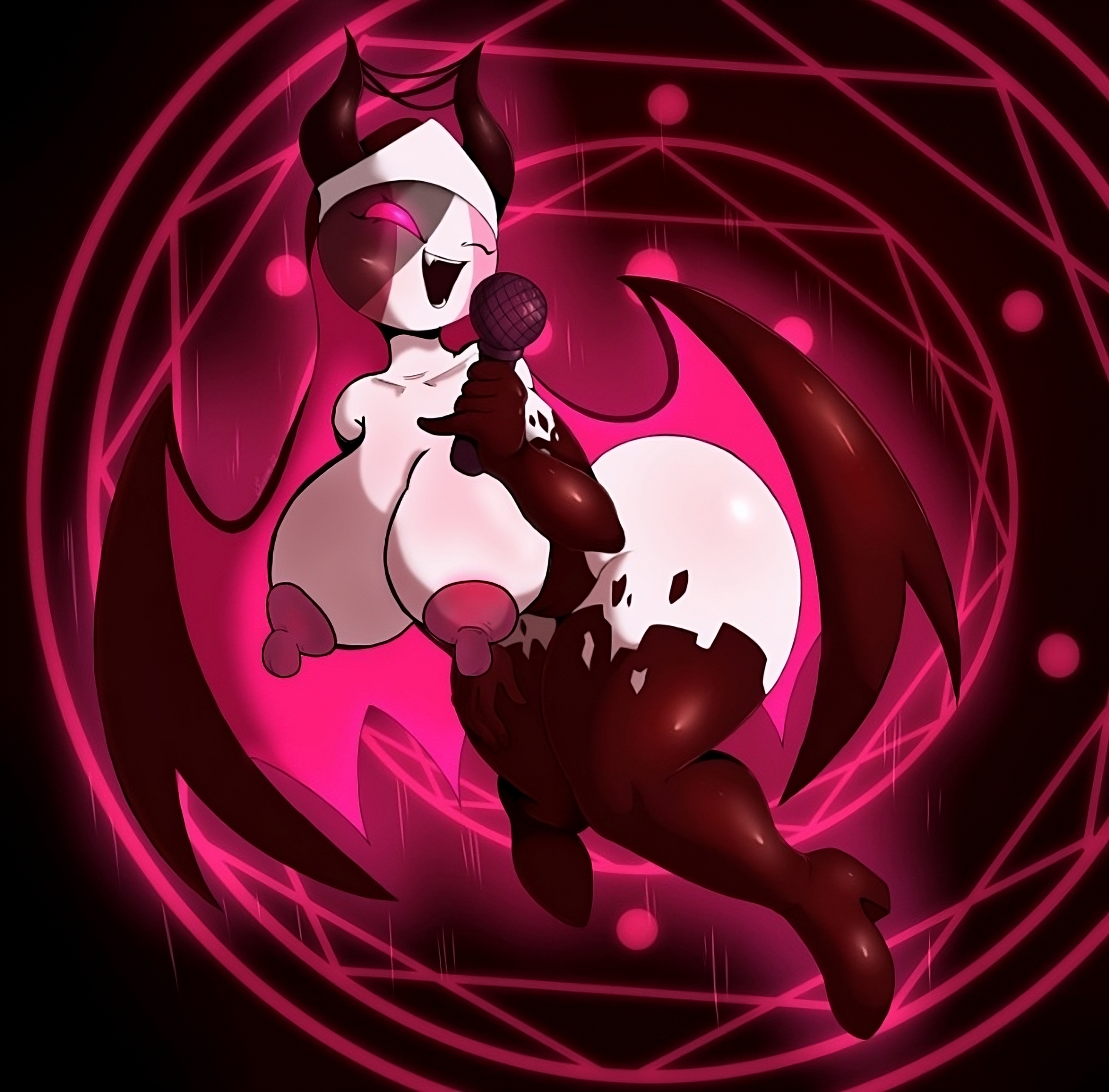 ass, big ass, big breasts, big thighs, breasts, demon, demon girl, demon horns, demon wings, edit, edits4daprez, exposed breasts, female, female only, friday night funkin, sarvente (dokki.doodlez), sarvente (friday night funkin), succubus, suirano, thick ass, thick thighs