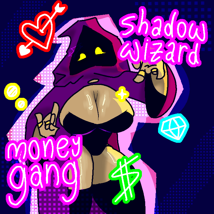 big_ass big_breasts justender oc original original_character shadow_wizard_money_gang thick_thighs we_love_casting_spells